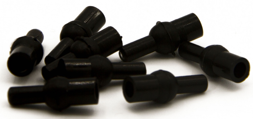 Maveric Tulip Beads Black (Approx 50 Per Pack) (Carp Fishing, Devon Minnows) Fly Tying Materials